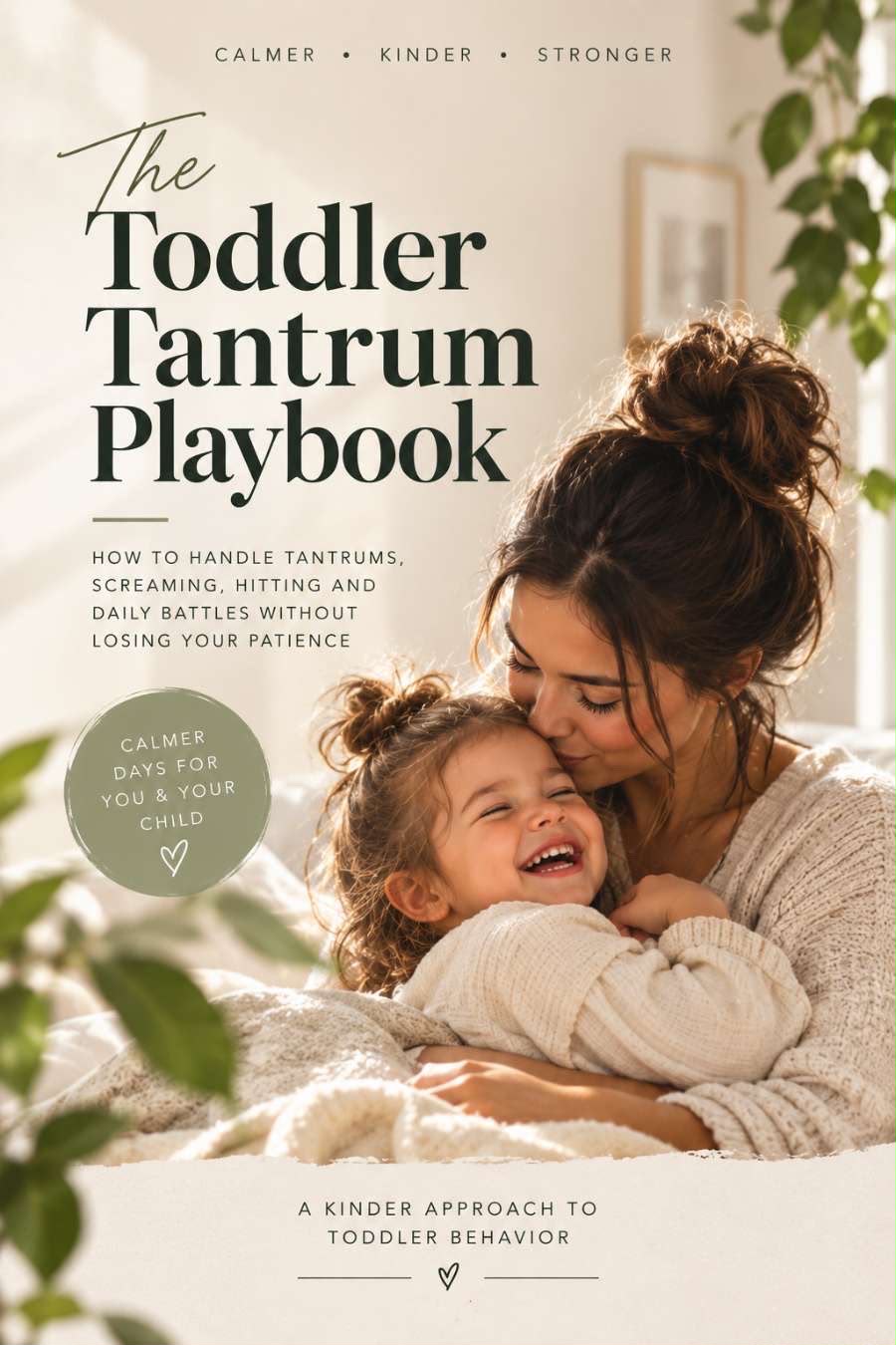 Cover of The Toddler Tantrum Playbook showing a mother and child together